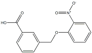 3-[(2-nitrophenoxy)methyl]benzoic acid Struktur