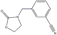 3-[(2-oxo-1,3-oxazolidin-3-yl)methyl]benzonitrile Struktur