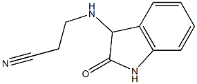 3-[(2-oxo-2,3-dihydro-1H-indol-3-yl)amino]propanenitrile Struktur