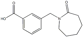 3-[(2-oxoazepan-1-yl)methyl]benzoic acid Struktur