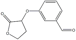 3-[(2-oxooxolan-3-yl)oxy]benzaldehyde Struktur