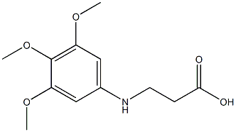 3-[(3,4,5-trimethoxyphenyl)amino]propanoic acid Struktur