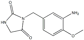 3-[(3-amino-4-methoxyphenyl)methyl]imidazolidine-2,4-dione Struktur