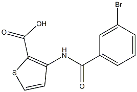 3-[(3-bromobenzoyl)amino]thiophene-2-carboxylic acid Struktur