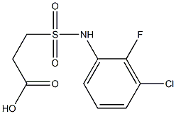 3-[(3-chloro-2-fluorophenyl)sulfamoyl]propanoic acid Struktur