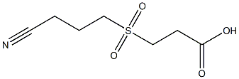 3-[(3-cyanopropyl)sulfonyl]propanoic acid Struktur