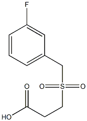 3-[(3-fluorobenzyl)sulfonyl]propanoic acid Struktur