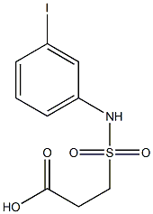 3-[(3-iodophenyl)sulfamoyl]propanoic acid Struktur