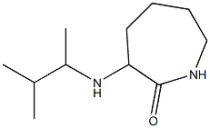 3-[(3-methylbutan-2-yl)amino]azepan-2-one Struktur