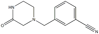 3-[(3-oxopiperazin-1-yl)methyl]benzonitrile Struktur