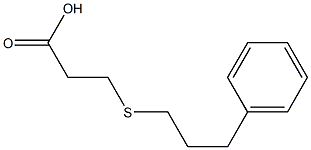 3-[(3-phenylpropyl)thio]propanoic acid Struktur