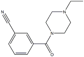 3-[(4-ethylpiperazin-1-yl)carbonyl]benzonitrile Struktur