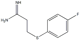 3-[(4-fluorophenyl)sulfanyl]propanimidamide Struktur