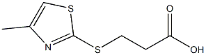 3-[(4-methyl-1,3-thiazol-2-yl)thio]propanoic acid Struktur