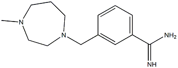 3-[(4-methyl-1,4-diazepan-1-yl)methyl]benzene-1-carboximidamide Struktur