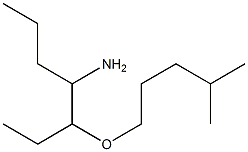 3-[(4-methylpentyl)oxy]heptan-4-amine Struktur