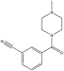 3-[(4-methylpiperazin-1-yl)carbonyl]benzonitrile Struktur