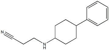 3-[(4-phenylcyclohexyl)amino]propanenitrile Struktur