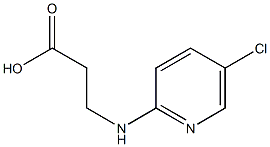 3-[(5-chloropyridin-2-yl)amino]propanoic acid Struktur