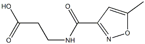 3-[(5-methyl-1,2-oxazol-3-yl)formamido]propanoic acid Struktur