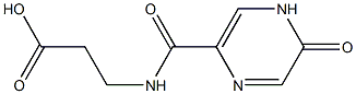 3-[(5-oxo-4,5-dihydropyrazin-2-yl)formamido]propanoic acid Struktur