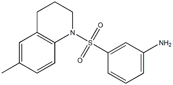 3-[(6-methyl-1,2,3,4-tetrahydroquinoline-1-)sulfonyl]aniline Struktur