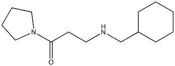 3-[(cyclohexylmethyl)amino]-1-(pyrrolidin-1-yl)propan-1-one Struktur