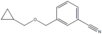 3-[(cyclopropylmethoxy)methyl]benzonitrile Struktur