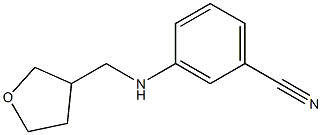 3-[(oxolan-3-ylmethyl)amino]benzonitrile Struktur