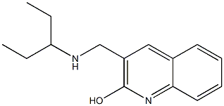 3-[(pentan-3-ylamino)methyl]quinolin-2-ol Struktur