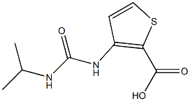 3-[(propan-2-ylcarbamoyl)amino]thiophene-2-carboxylic acid Struktur