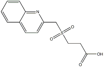 3-[(quinolin-2-ylmethane)sulfonyl]propanoic acid Struktur