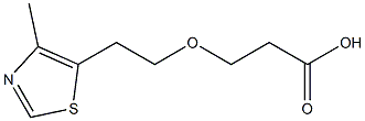 3-[2-(4-methyl-1,3-thiazol-5-yl)ethoxy]propanoic acid Struktur