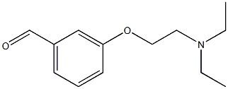 3-[2-(diethylamino)ethoxy]benzaldehyde Struktur