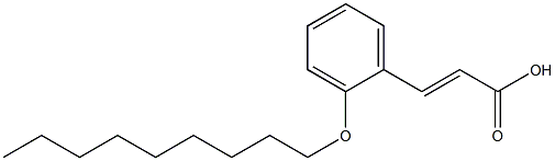 3-[2-(nonyloxy)phenyl]prop-2-enoic acid Struktur