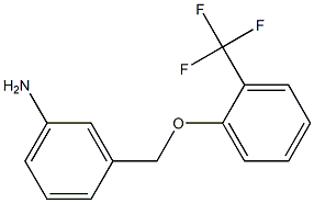 3-[2-(trifluoromethyl)phenoxymethyl]aniline Struktur