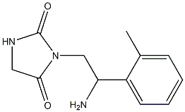 3-[2-amino-2-(2-methylphenyl)ethyl]imidazolidine-2,4-dione Struktur