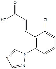 3-[2-chloro-6-(1H-1,2,4-triazol-1-yl)phenyl]prop-2-enoic acid Struktur