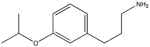 3-[3-(propan-2-yloxy)phenyl]propan-1-amine Struktur