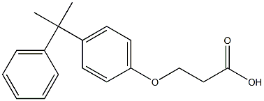 3-[4-(1-methyl-1-phenylethyl)phenoxy]propanoic acid Struktur