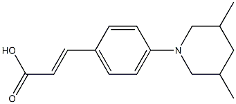 3-[4-(3,5-dimethylpiperidin-1-yl)phenyl]prop-2-enoic acid Struktur