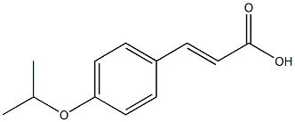 3-[4-(propan-2-yloxy)phenyl]prop-2-enoic acid Struktur