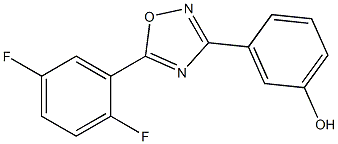 3-[5-(2,5-difluorophenyl)-1,2,4-oxadiazol-3-yl]phenol Struktur