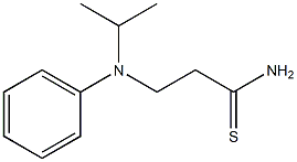 3-[isopropyl(phenyl)amino]propanethioamide Struktur