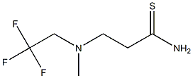 3-[methyl(2,2,2-trifluoroethyl)amino]propanethioamide Struktur