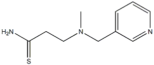 3-[methyl(pyridin-3-ylmethyl)amino]propanethioamide Struktur