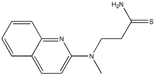 3-[methyl(quinolin-2-yl)amino]propanethioamide Struktur