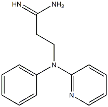 3-[phenyl(pyridin-2-yl)amino]propanimidamide Struktur