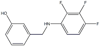 3-{[(2,3,4-trifluorophenyl)amino]methyl}phenol Struktur