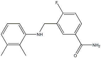 3-{[(2,3-dimethylphenyl)amino]methyl}-4-fluorobenzamide Struktur